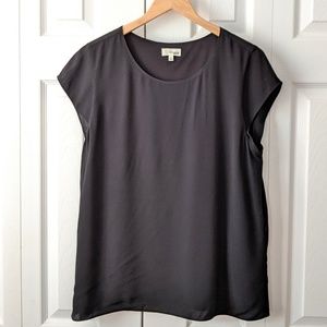Wilfred Free black short sleeve top blouse size L